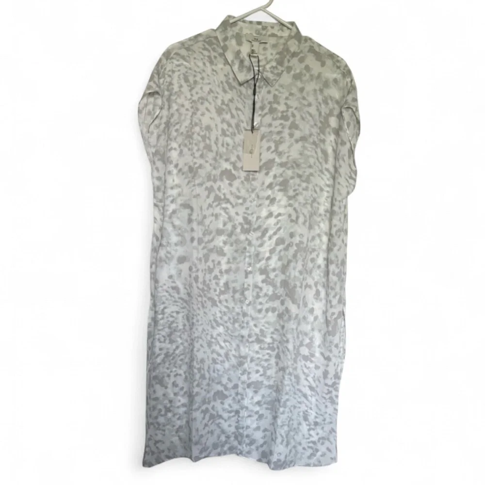 H by Halston Semi Sheer Shirt Dress Size XL NWT Swim Cover Resortwear